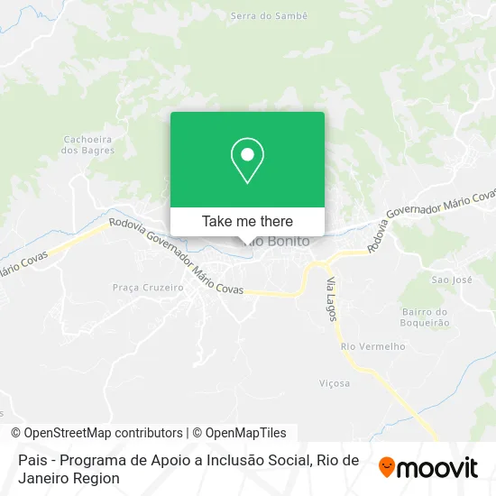Pais - Programa de Apoio a Inclusão Social map