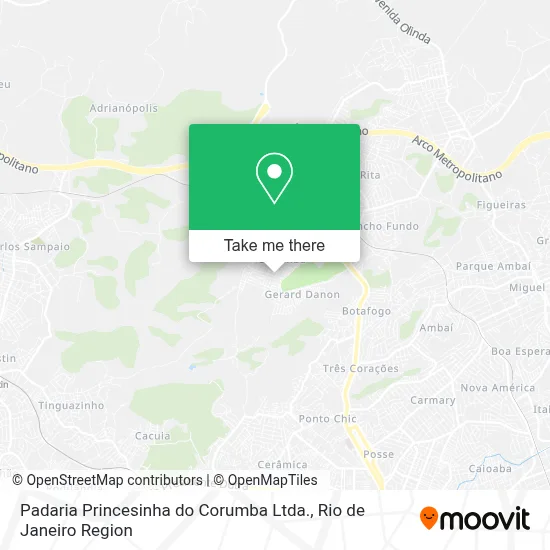 Padaria Princesinha do Corumba Ltda. map