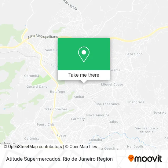 Atitude Supermercados map