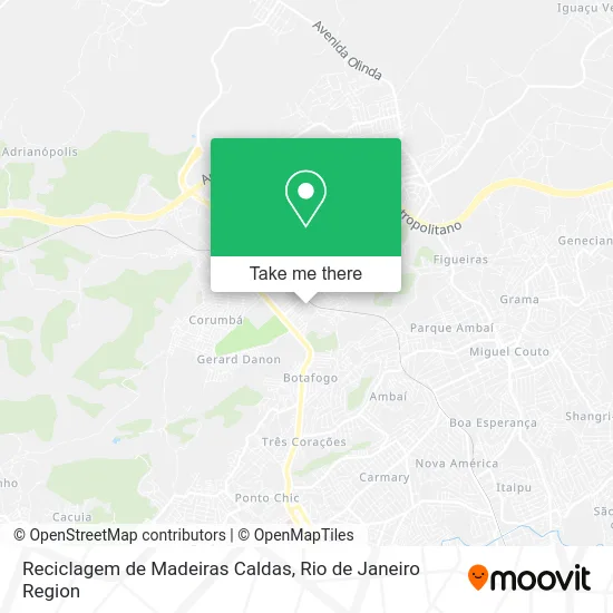 Reciclagem de Madeiras Caldas map