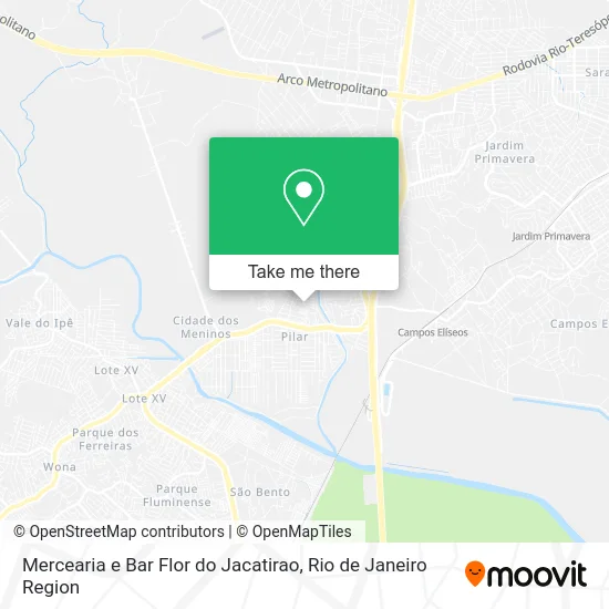 Mercearia e Bar Flor do Jacatirao map