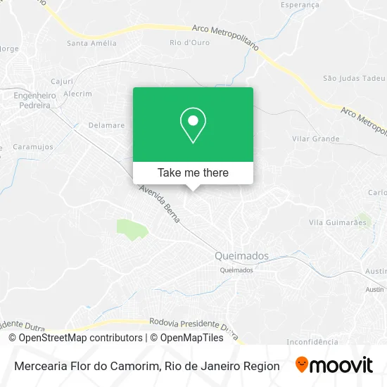 Mercearia Flor do Camorim map