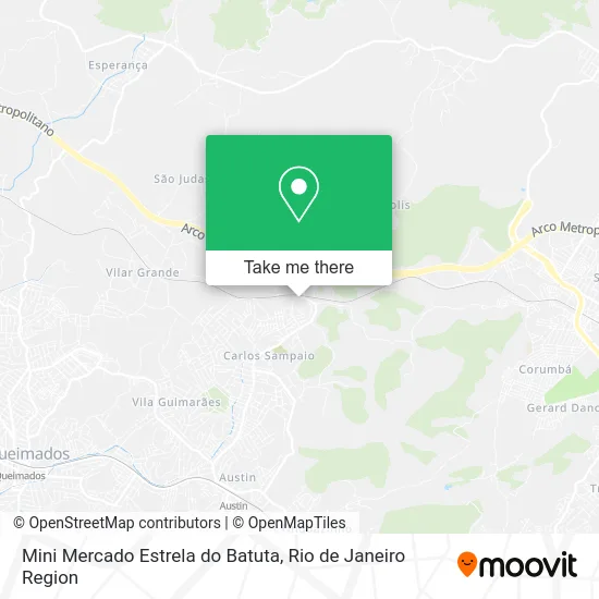 Mini Mercado Estrela do Batuta map
