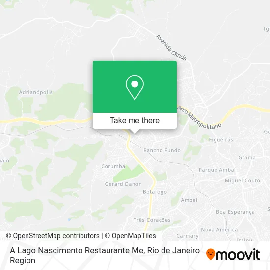 A Lago Nascimento Restaurante Me map