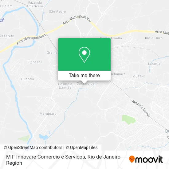 M F Innovare Comercio e Serviços map