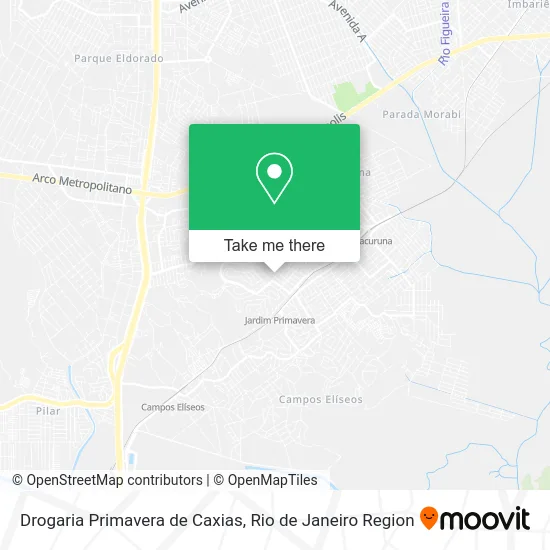 Drogaria Primavera de Caxias map