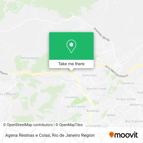 Agena Resinas e Colas map