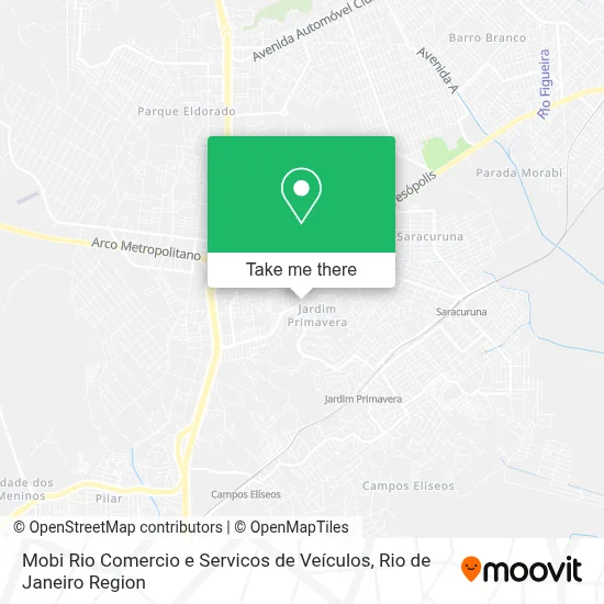 Mobi Rio Comercio e Servicos de Veículos map