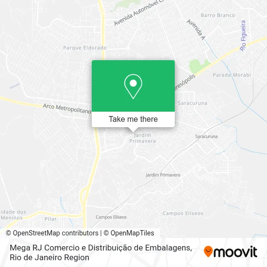 Mega RJ Comercio e Distribuição de Embalagens map