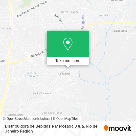 Distribuidora de Bebidas e Mercearia J & a map