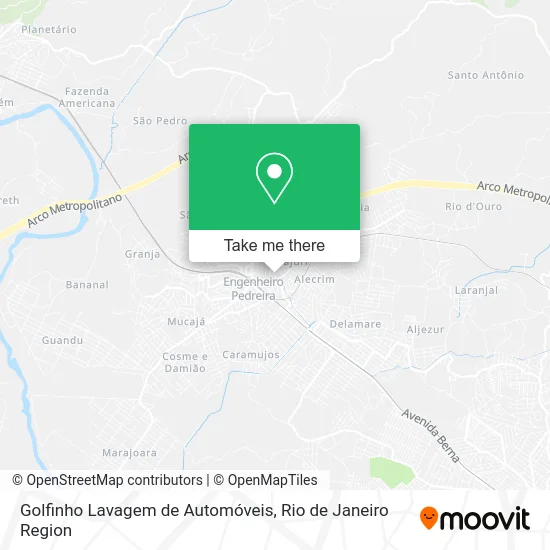 Golfinho Lavagem de Automóveis map