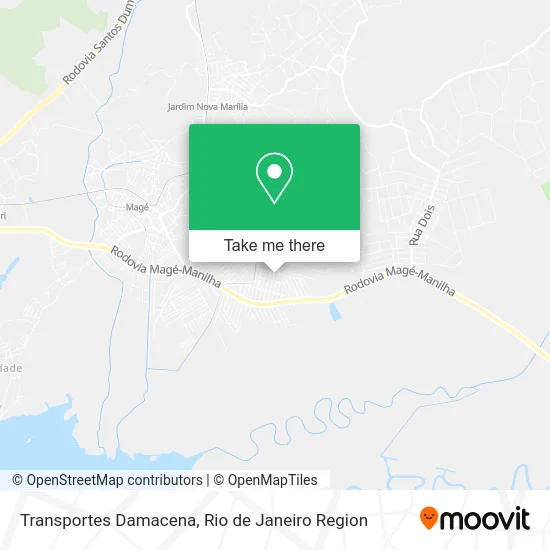 Transportes Damacena map