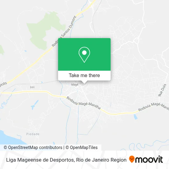 Liga Mageense de Desportos map