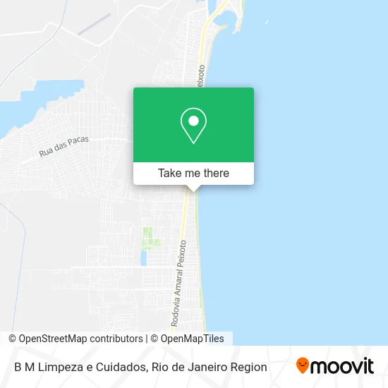 B M Limpeza e Cuidados map