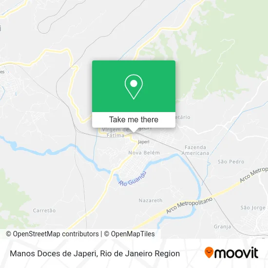 Manos Doces de Japeri map