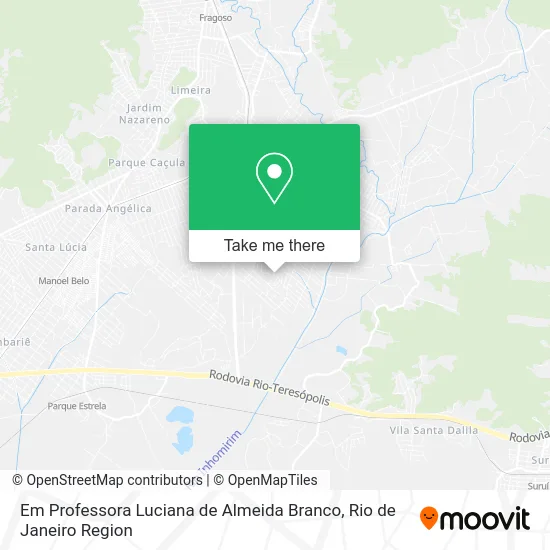 Em Professora Luciana de Almeida Branco map