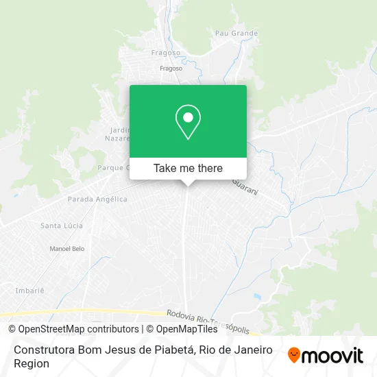 Construtora Bom Jesus de Piabetá map