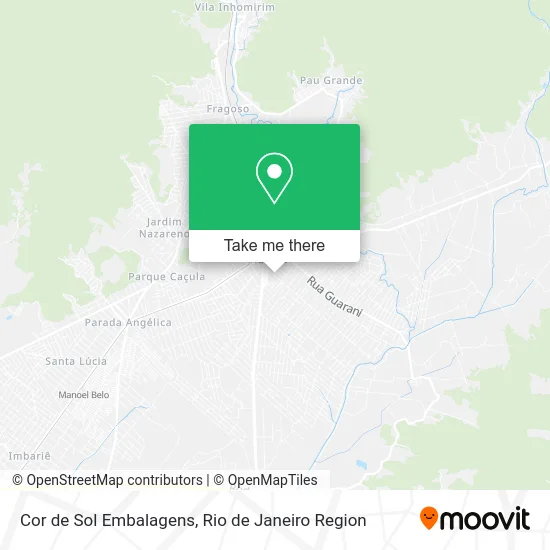 Cor de Sol Embalagens map