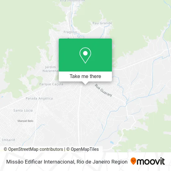 Missão Edificar Internacional map