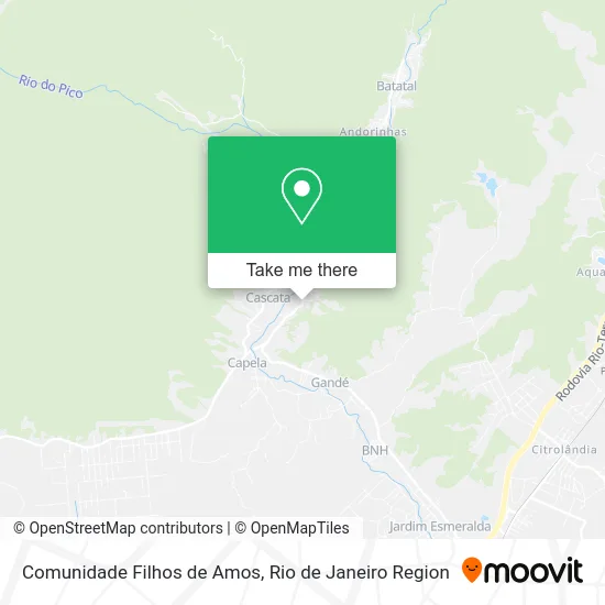 Comunidade Filhos de Amos map