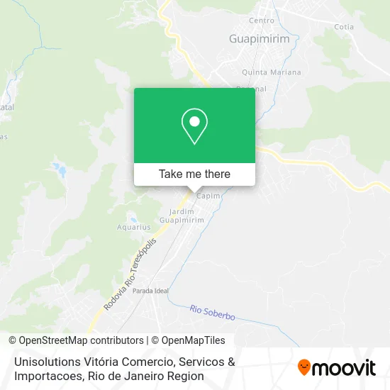 Unisolutions Vitória Comercio, Servicos & Importacoes map