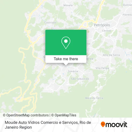 Moude Auto Vidros Comercio e Serviços map