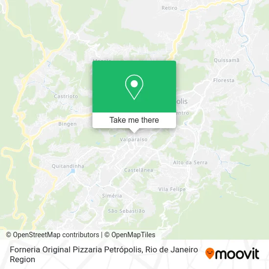 Forneria Original Pizzaria Petrópolis map