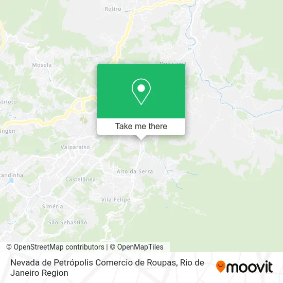 Nevada de Petrópolis Comercio de Roupas map