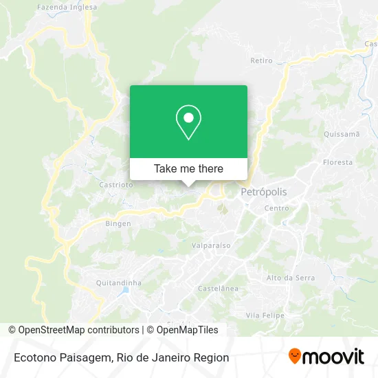 Ecotono Paisagem map