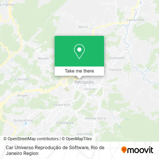 Car Universo Reprodução de Software map