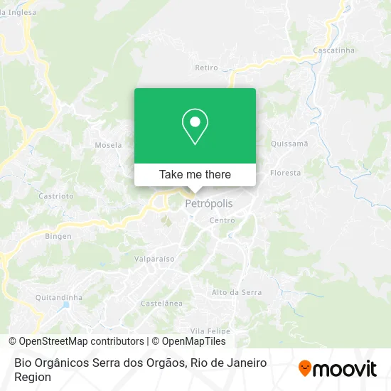 Bio Orgânicos Serra dos Orgãos map