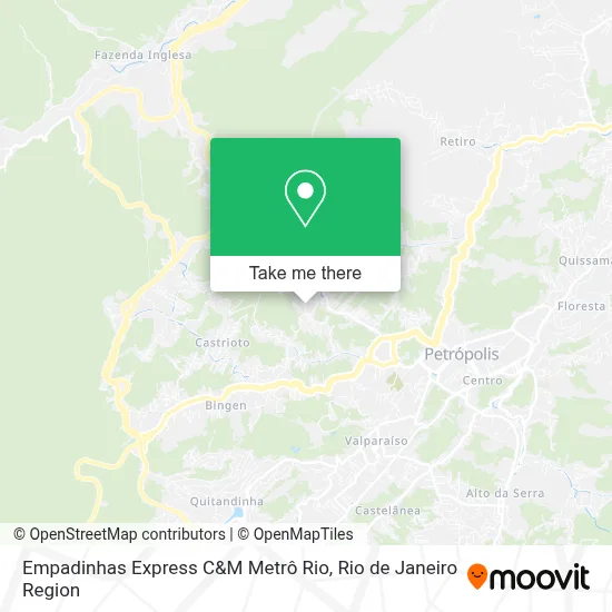 Empadinhas Express C&M Metrô Rio map