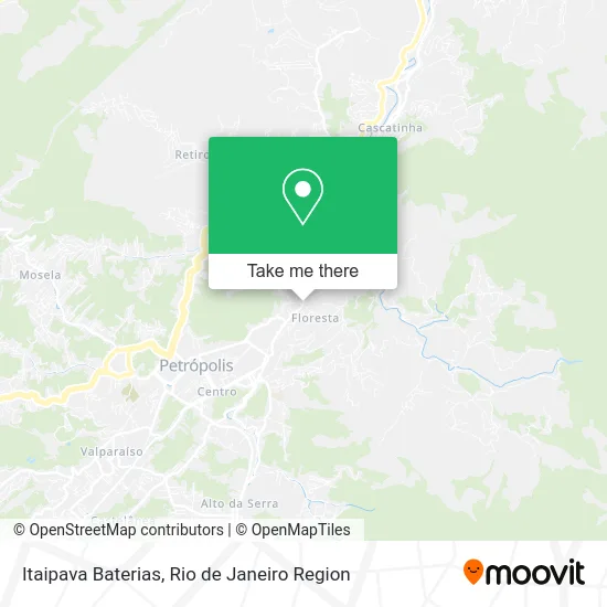 Itaipava Baterias map