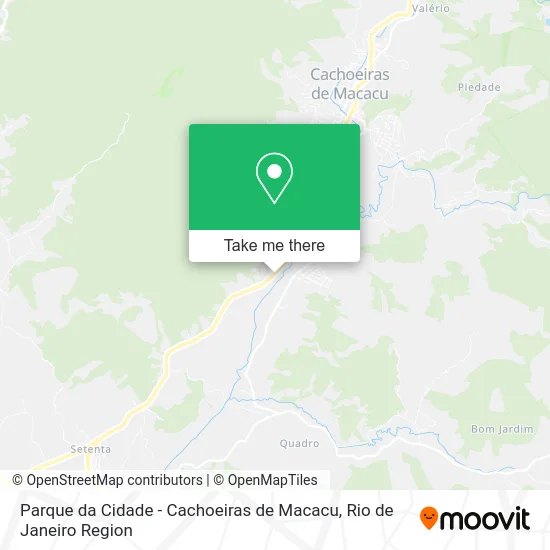 Parque da Cidade - Cachoeiras de Macacu map