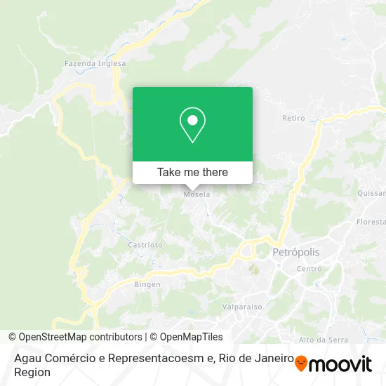 Agau Comércio e Representacoesm e map