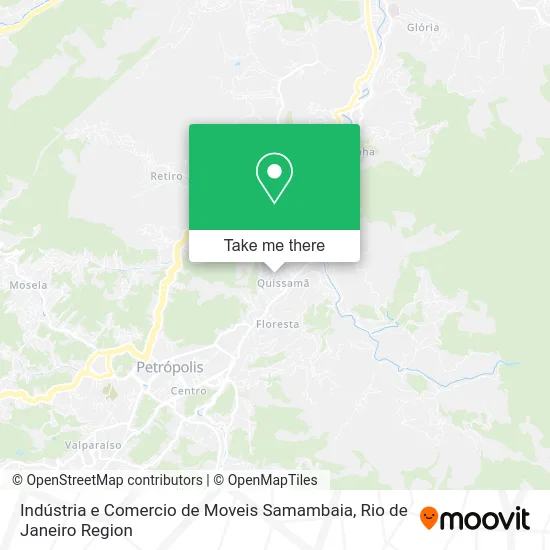 Indústria e Comercio de Moveis Samambaia map