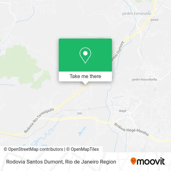Rodovia Santos Dumont map