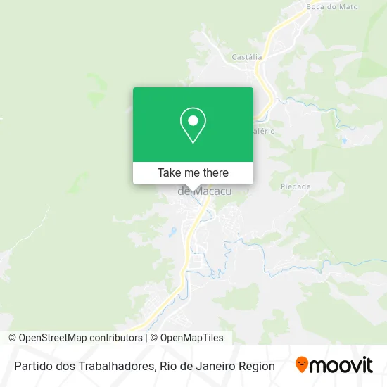 Partido dos Trabalhadores map