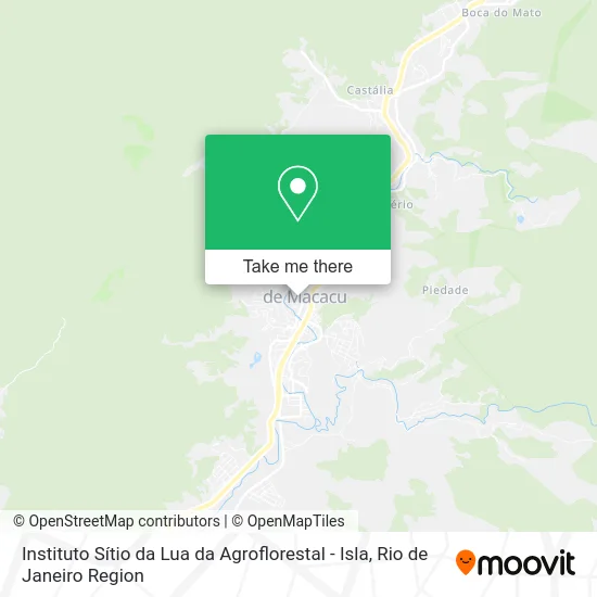 Instituto Sítio da Lua da Agroflorestal - Isla map