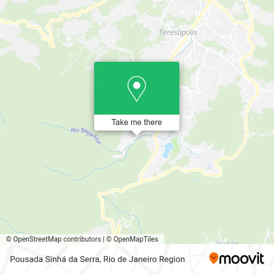 Pousada Sinhá da Serra map