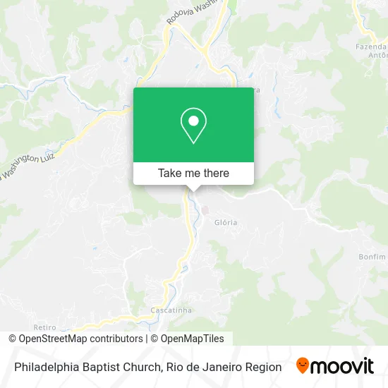 Philadelphia Baptist Church map