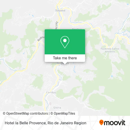 Hotel la Belle Provence map