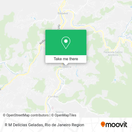R M Delícias Geladas map