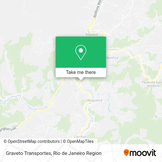 Graveto Transportes map