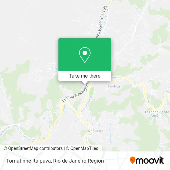 Tomatinne Itaipava map
