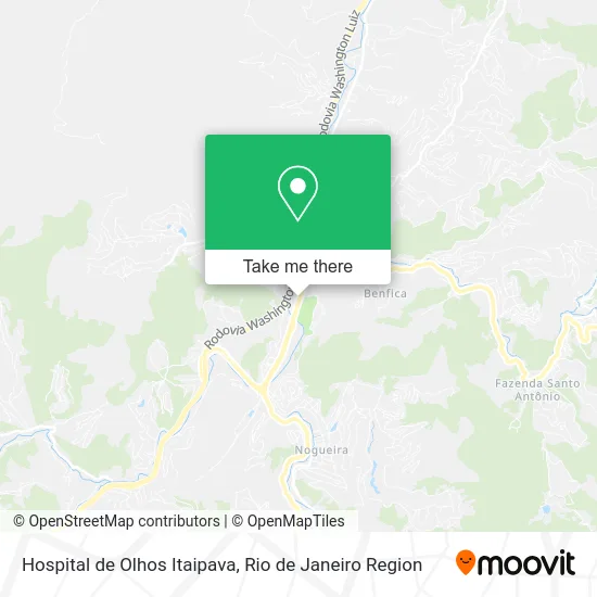 Hospital de Olhos Itaipava map