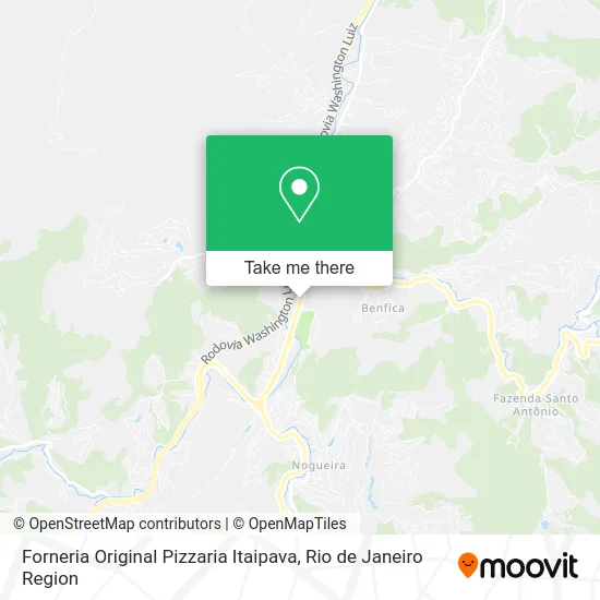 Forneria Original Pizzaria Itaipava map
