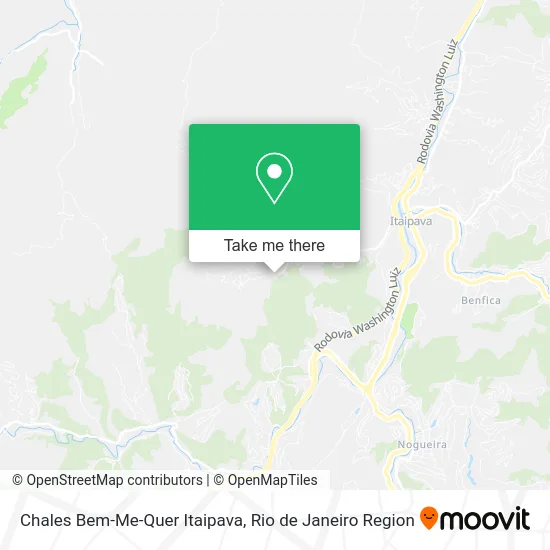 Chales Bem-Me-Quer Itaipava map