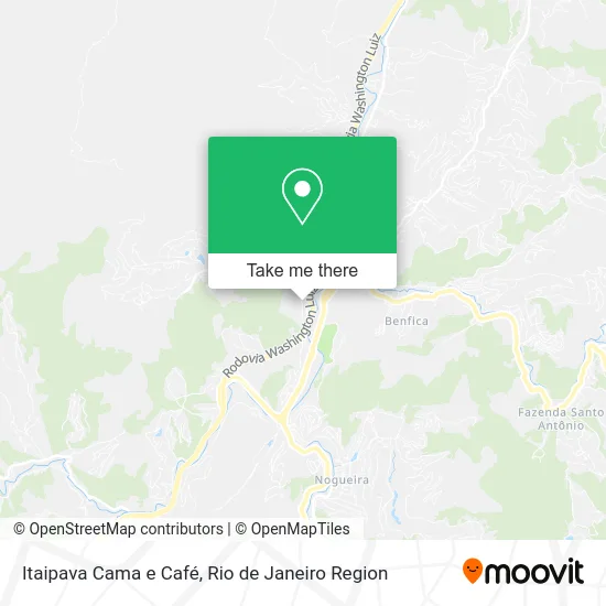 Itaipava Cama e Café map