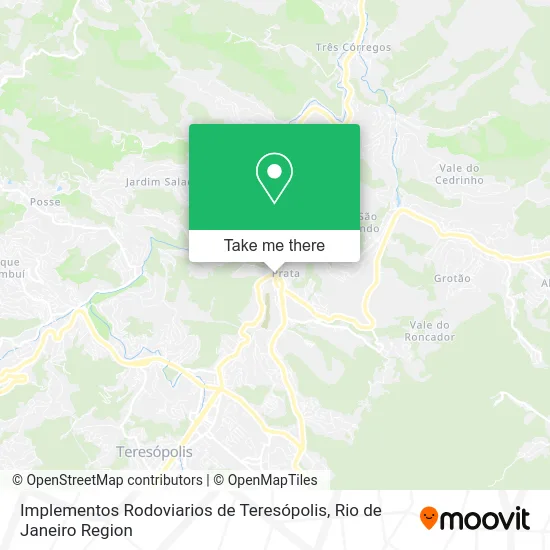 Implementos Rodoviarios de Teresópolis map